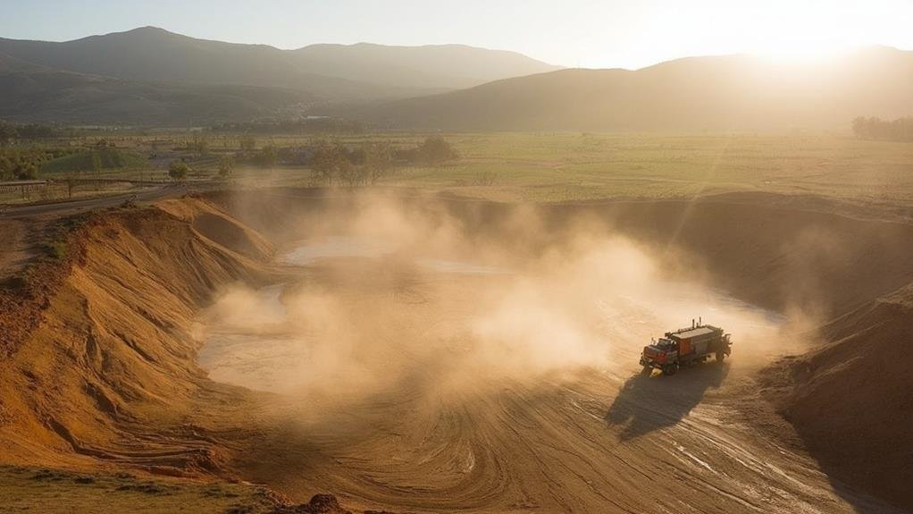 dust aerosol application method in amador county, california