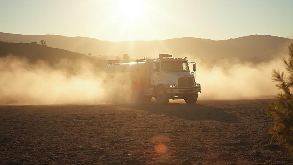 water truck in sacramento county, california